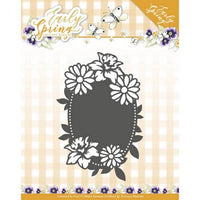 Precious Marieke - Dies - Early Spring - Spring Flowers Oval Label