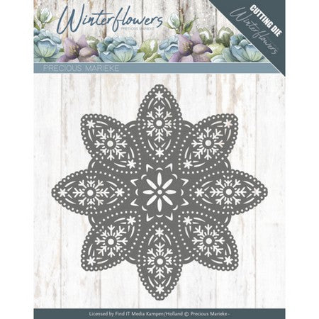 Precious Marieke - Dies - Winter Flowers - Floral Snowflake