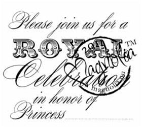 Magnolia Stamps - Prince & Princesses - Please Join Princess #957