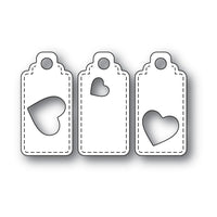 Poppystamps - Dies - Heart Tag Trio