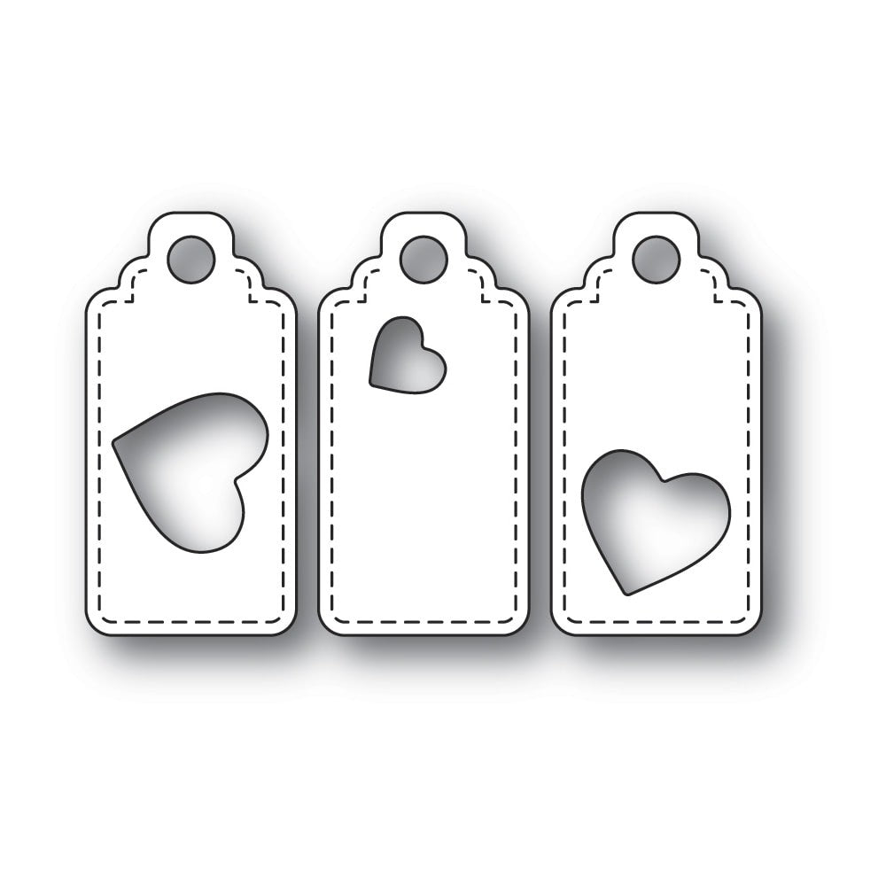 Poppystamps - Dies - Heart Tag Trio