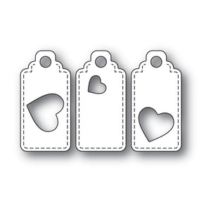 Poppystamps - Dies - Heart Tag Trio