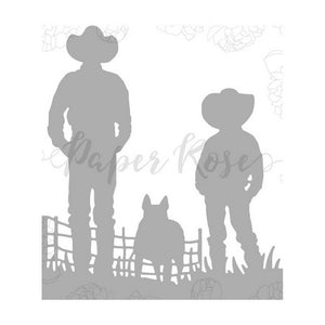 Paper Rose - Dies - Farmer With Boy