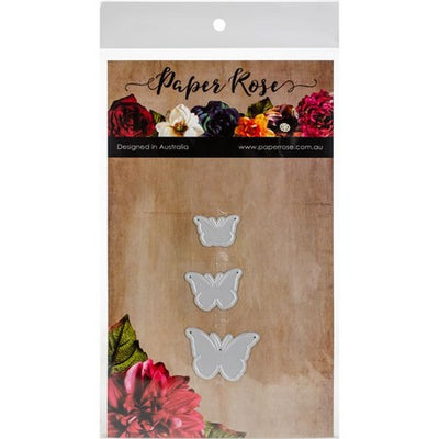 Paper Rose - Dies - Butterfly Trio Solid