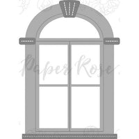 Paper Rose - Dies - Tudor Arched Window