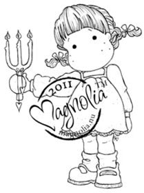 Magnolia Stamps - Sweet Christmas Dreams Coll. - Shiny Tilda #881