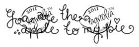 Magnolia Stamps - Sweet Crazy Love - You Are The Apple #937
