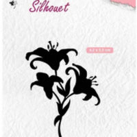 Nellie's Choice - Clear Stamp - Silhouette Lilies