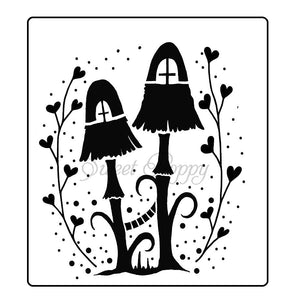 Sweet Poppy - Stencils - Fairy Mushrooms