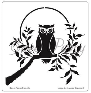 Sweet Poppy - Stencils - Owl