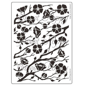 Sweet Poppy - Stencils - Poppy Back Plate