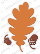 Serendipity Dies - Oak Leaf Outline & Acorns