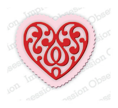 Serendipity Dies - Mini Scroll Heart & Scallop Heart
