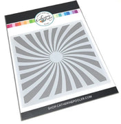 Cathrine Pooler - Stencils - 6" x 6" - Twisted Sunburst