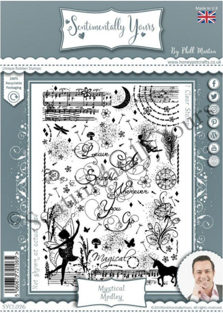 Sentimentally Yours - Clear Stamps - A6 - Mystical Medley