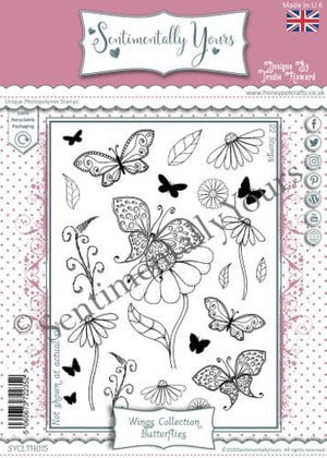 Sentimentally Yours - Clear Stamps - Butterflies