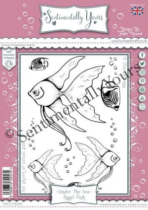 Sentimentally Yours - Clear Stamps - Angel Fish