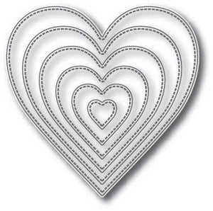 Tutti Designs - Dies - Nesting Stitched Hearts