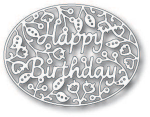 Tutti Designs - Dies - Happy Birthday Oval