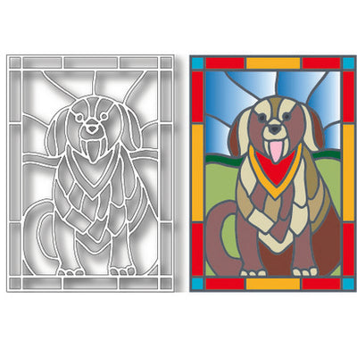 Tutti Designs - Dies - Dog Stained Glass