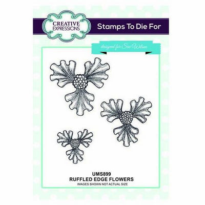 Sue Wilson Designs - Stamps - Ruffled Edge Flower