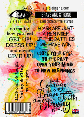 Visible Image - Stamps - Brave & Strong