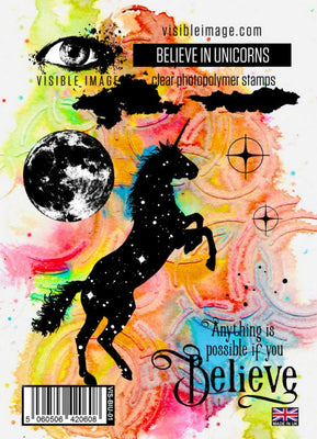 Visible Image - Stamps - Believe In Unicorns