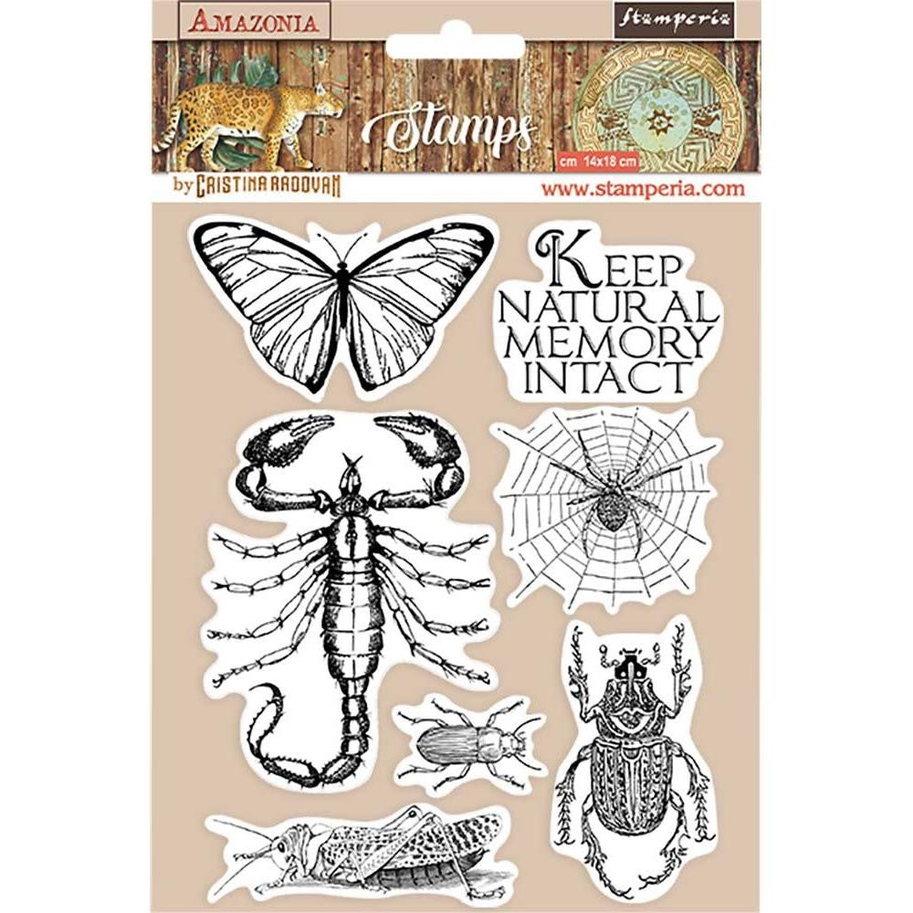 Stamperia - Cling Rubber Stamps - Butterfly, Amazonia