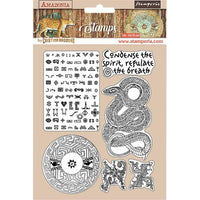 Stamperia - Cling Rubber Stamps - Snake, Amazonia