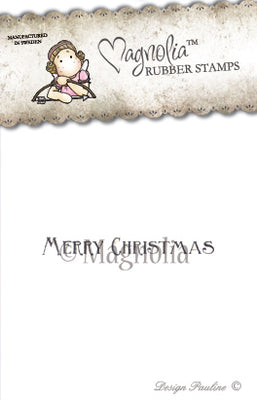 Magnolia Stamps - Winter Wonderland Collection - Merry Christmas Text
