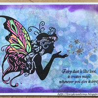 Fairy Hugs Stamps - Kissing Fairy